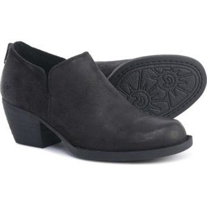 Born Antonia Burnished Suede Black Bootie Size 9.5